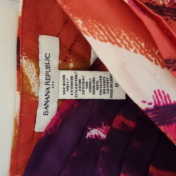 Silk Blend Tropical Banana Republic Dress - Picture 4 of 5